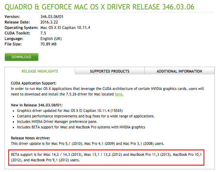 Manually Update Nvidia Geforce Graphics Drivers In Macos Bluebellflora